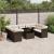 Set canapele de grădină cu perne, 10 piese, maro, poliratan GartenMobel Dekor