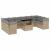 Set canapele de grădină cu perne, 11 piese, bej, poliratan GartenMobel Dekor