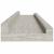 Rafturi de perete, 2 buc., gri beton, 60x9x3 cm GartenMobel Dekor