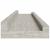 Rafturi de perete, 2 buc., gri beton, 80x9x3 cm GartenMobel Dekor
