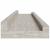 Rafturi de perete, 4 buc., gri beton, 80x9x3 cm GartenMobel Dekor