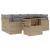 Set canapele de grădină, 7 piese, cu perne, bej, poliratan GartenMobel Dekor