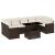 Set canapele de grădină cu perne, 8 piese, maro, poliratan GartenMobel Dekor