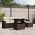 Set canapele de grădină cu perne, 6 piese, maro, poliratan GartenMobel Dekor