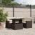 Set canapele de grădină cu perne, 5 piese, maro, poliratan GartenMobel Dekor