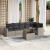 Set canapele de grădină cu perne, 7piese gri deschis poliratan GartenMobel Dekor