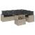 Set canapele de grădină cu perne, 7piese gri deschis poliratan GartenMobel Dekor