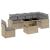 Set canapele de grădină, 7 piese, cu perne, bej, poliratan GartenMobel Dekor