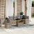 Set canapele de grădină, 7 piese, cu perne, bej, poliratan GartenMobel Dekor