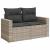 Set canapele de grădină cu perne, 7piese gri deschis poliratan GartenMobel Dekor