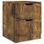 Noptiere, 2 buc., stejar afumat, 40x40x50 cm, lemn prelucrat GartenMobel Dekor