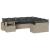 Set canapele de grădină cu perne 10 piese gri deschis poliratan GartenMobel Dekor