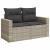 Set canapele de grădină cu perne 10 piese gri deschis poliratan GartenMobel Dekor