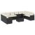 Set canapele de grădină cu perne, 11 piese, negru, poliratan GartenMobel Dekor