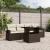 Set canapele de grădină cu perne, 5 piese, maro, poliratan GartenMobel Dekor