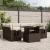Set canapele de grădină cu perne, 7 piese, maro, poliratan GartenMobel Dekor