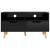 Comodă TV, negru extralucios, 90x40x48,5 cm, lemn prelucrat GartenMobel Dekor