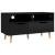 Comodă TV, negru extralucios, 90x40x48,5 cm, lemn prelucrat GartenMobel Dekor