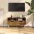 Comodă TV, stejar afumat, 90x40x48,5 cm, lemn prelucrat GartenMobel Dekor