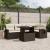 Set canapele de grădină cu perne, 6 piese, maro, poliratan GartenMobel Dekor
