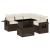 Set canapele de grădină cu perne, 6 piese, maro, poliratan GartenMobel Dekor