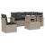Set canapele de grădină cu perne, 6 piese gri deschis poliratan GartenMobel Dekor