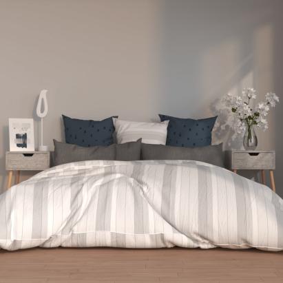 Dulapuri noptieră, 2 buc, gri beton, 40x40x56 cm,lemn prelucrat GartenMobel Dekor