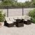 Set canapele de grădină cu perne, 8 piese, maro, poliratan GartenMobel Dekor