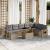 Set canapele de grădină, 9 piese, cu perne, bej, poliratan GartenMobel Dekor