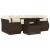 Set canapele de grădină cu perne, 7 piese, maro, poliratan GartenMobel Dekor
