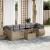 Set canapele de grădină, 8 piese, cu perne, bej, poliratan GartenMobel Dekor
