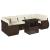 Set canapele de grădină cu perne, 8 piese, maro, poliratan GartenMobel Dekor