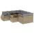Set canapele de grădină, 9 piese, cu perne, bej, poliratan GartenMobel Dekor