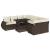 Set canapele de grădină cu perne, 9 piese, maro, poliratan GartenMobel Dekor