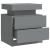 Noptieră, gri, 45x35x52 cm, lemn prelucrat GartenMobel Dekor