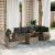 Set canapele de grădină, 7 piese, cu perne, gri, poliratan GartenMobel Dekor