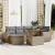 Set canapele de grădină, 7 piese, cu perne, bej, poliratan GartenMobel Dekor
