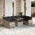 Set canapele de grădină cu perne 10 piese gri deschis poliratan GartenMobel Dekor