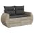 Set canapele de grădină cu perne 10 piese gri deschis poliratan GartenMobel Dekor