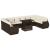 Set canapele de grădină cu perne, 11 piese, maro, poliratan GartenMobel Dekor