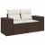 Set canapele de grădină cu perne, 5 piese, maro, poliratan GartenMobel Dekor