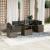 Set canapele de grădină, 7 piese, cu perne, gri, poliratan GartenMobel Dekor