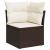 Set canapele de grădină cu perne, 9 piese, maro, poliratan GartenMobel Dekor