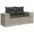 Set canapele de grădină cu perne, 7piese gri deschis poliratan GartenMobel Dekor