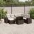 Set canapele de grădină cu perne, 8 piese, maro, poliratan GartenMobel Dekor
