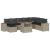 Set canapele de grădină cu perne, 9 piese gri deschis poliratan GartenMobel Dekor