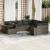 Set mobilier de grădină cu perne, 10 piese, gri, poliratan GartenMobel Dekor