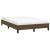 Cadru de pat fără saltea țesătură maro 120x190 cm țesătură GartenMobel Dekor