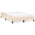 Cadru de pat fără saltea cremă 120x190 cm țesătură GartenMobel Dekor