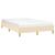 Cadru de pat fără saltea cremă 120x190 cm țesătură GartenMobel Dekor